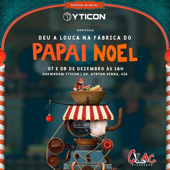 Yticon apresenta espetáculo natalino neste sábado e domingo