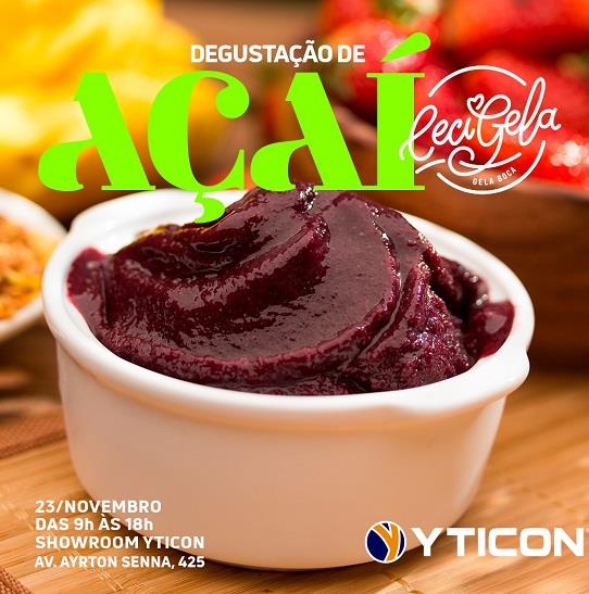 Sábado tem degustação de Açaí na Yticon