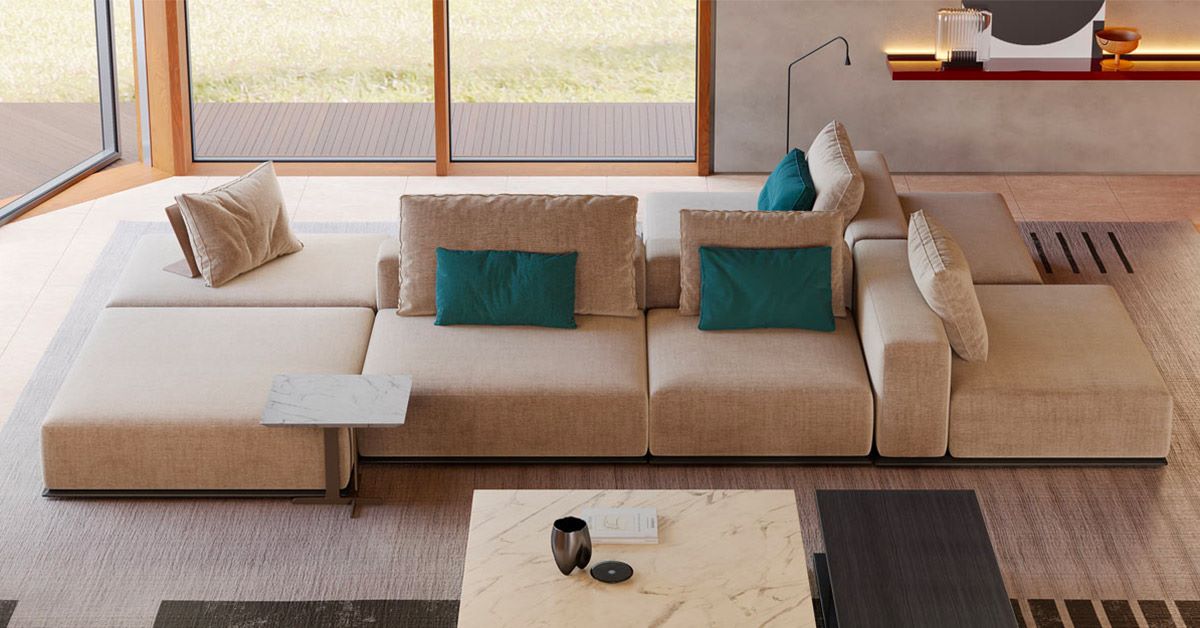 Saiba como usar sofá-ilha na decoração do seu Yticon e garantir otimização de espaço, conforto e beleza!
